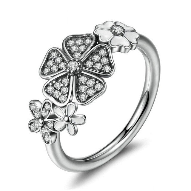 Fashion Crystal Wedding Ring For Women Infinity Love Flower Finger Ring Cocktail Party Brand Ring Jewelry Dropshipping