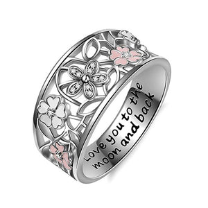Fashion Crystal Wedding Ring For Women Infinity Love Flower Finger Ring Cocktail Party Brand Ring Jewelry Dropshipping