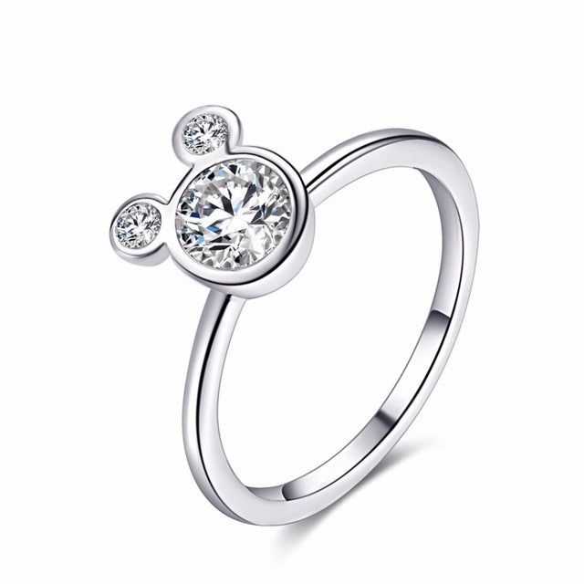 Fashion Crystal Wedding Ring For Women Infinity Love Flower Finger Ring Cocktail Party Brand Ring Jewelry Dropshipping