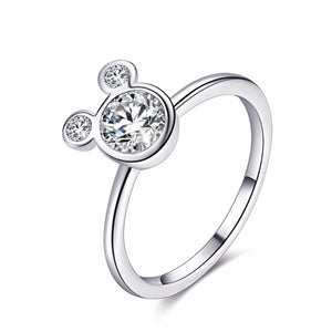 Fashion Crystal Wedding Ring For Women Infinity Love Flower Finger Ring Cocktail Party Brand Ring Jewelry Dropshipping