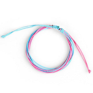 Trendy Kpop Multi Layer Colorful Weave Woven Rope Wax String Bracelets Summer Gift For Women Girls Jewelry Dropshipping