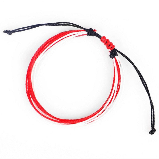 Trendy Kpop Multi Layer Colorful Weave Woven Rope Wax String Bracelets Summer Gift For Women Girls Jewelry Dropshipping