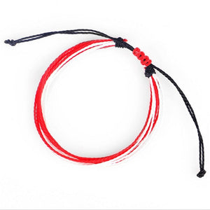 Trendy Kpop Multi Layer Colorful Weave Woven Rope Wax String Bracelets Summer Gift For Women Girls Jewelry Dropshipping