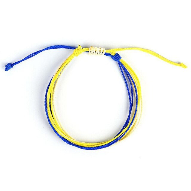Trendy Kpop Multi Layer Colorful Weave Woven Rope Wax String Bracelets Summer Gift For Women Girls Jewelry Dropshipping