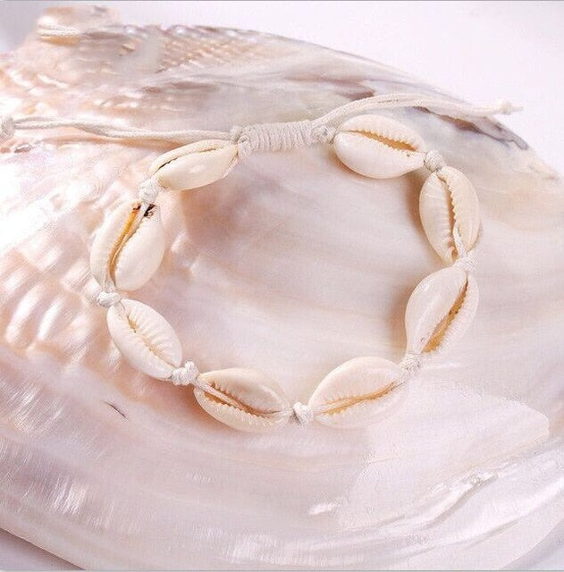 Cowrie shell Bracelet femme Adjustable boho Macrame friendship Real Seashell Bracelet Mothers Day Jewelry Gift 8445-8450