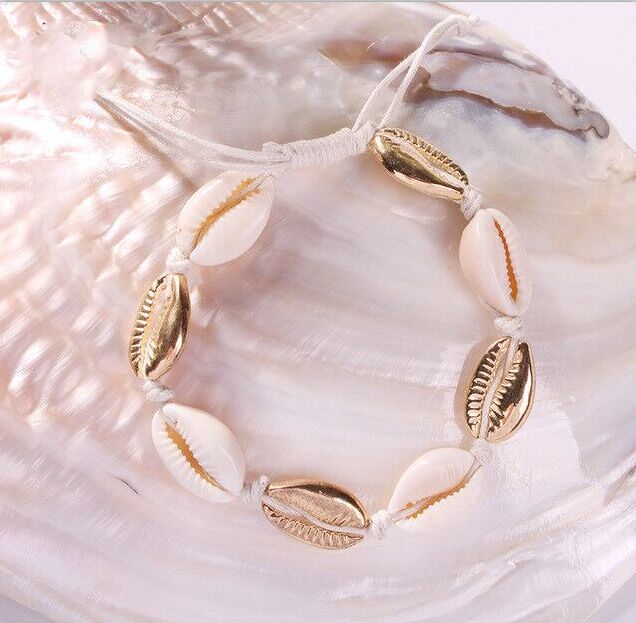 Cowrie shell Bracelet femme Adjustable boho Macrame friendship Real Seashell Bracelet Mothers Day Jewelry Gift 8445-8450