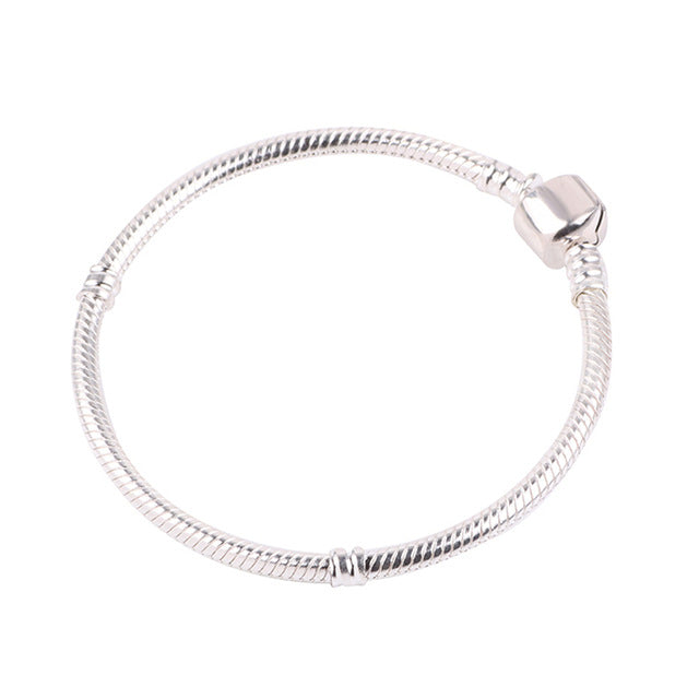 Animal Mickey Charm Bracelets & Bangles Women Jewelry Minnie Pink Bow-Knot Pendant Brand Bracelet DIY Handmade for Girl Gift