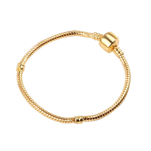 Animal Mickey Charm Bracelets & Bangles Women Jewelry Minnie Pink Bow-Knot Pendant Brand Bracelet DIY Handmade for Girl Gift