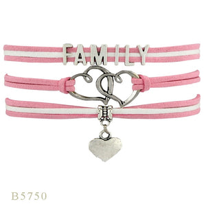 Infinity Love Family Mom Bracelets for Women Mother Baby Shower Mimi Children Bracelets for Father Papa Dad