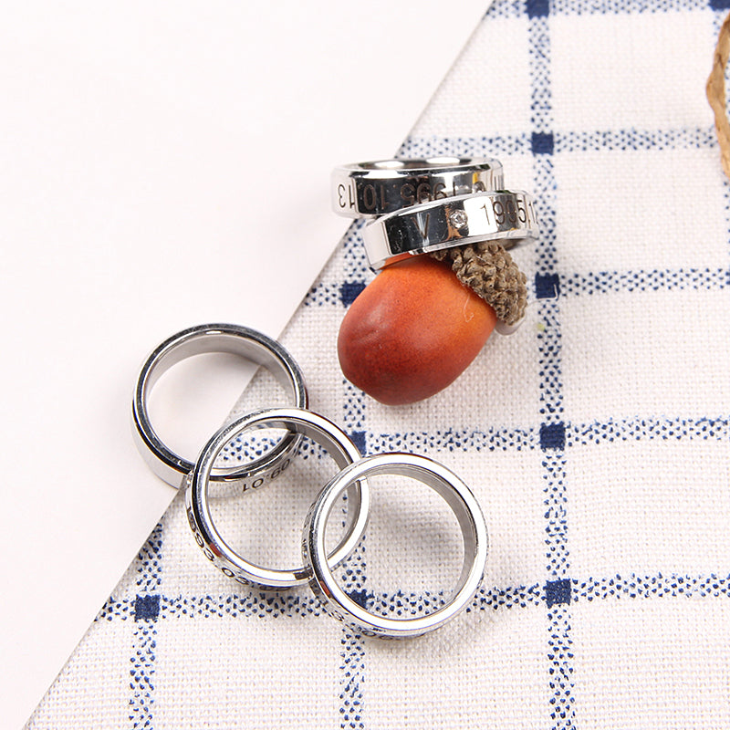 Kpop  Ring Stainless Steel JHOPE Finger Rings Jewelry Rings Accessories for Men Women Female Bangtan Boys Jewelry
