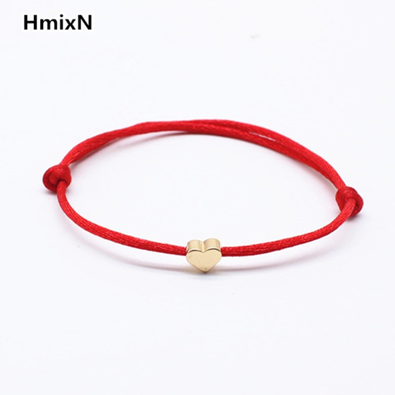 2019 new Lucky Heart star Bracelet For Women Children Red color Rope String Adjustable Handmade Bracelet Jewelry simple Bracelet
