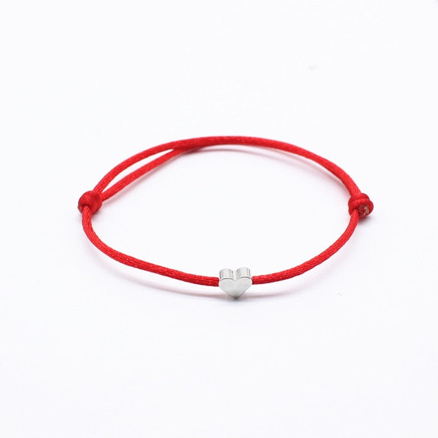 2019 new Lucky Heart star Bracelet For Women Children Red color Rope String Adjustable Handmade Bracelet Jewelry simple Bracelet