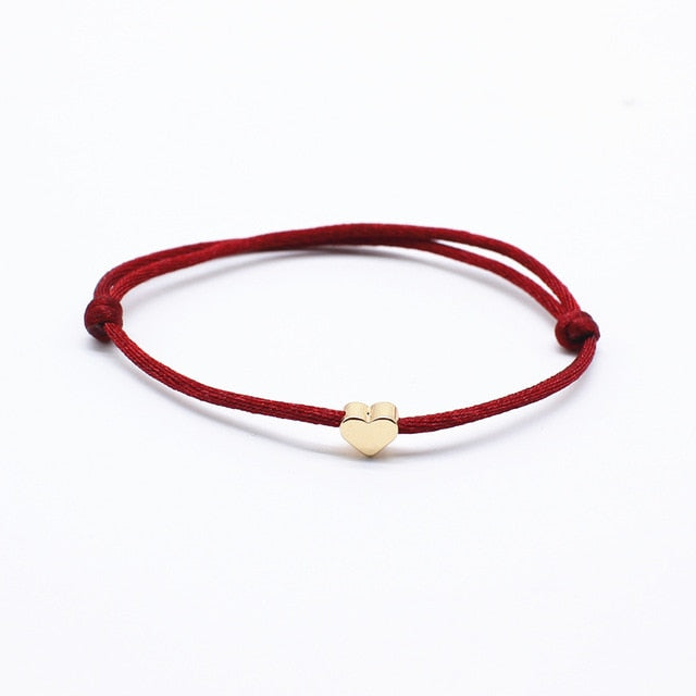 2019 new Lucky Heart star Bracelet For Women Children Red color Rope String Adjustable Handmade Bracelet Jewelry simple Bracelet