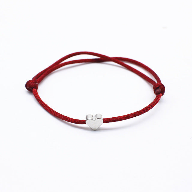2019 new Lucky Heart star Bracelet For Women Children Red color Rope String Adjustable Handmade Bracelet Jewelry simple Bracelet