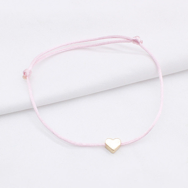 2019 new Lucky Heart star Bracelet For Women Children Red color Rope String Adjustable Handmade Bracelet Jewelry simple Bracelet