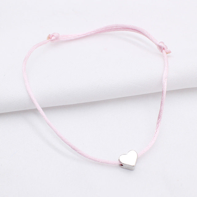 2019 new Lucky Heart star Bracelet For Women Children Red color Rope String Adjustable Handmade Bracelet Jewelry simple Bracelet