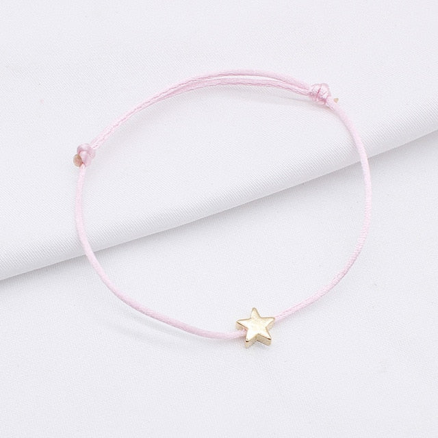 2019 new Lucky Heart star Bracelet For Women Children Red color Rope String Adjustable Handmade Bracelet Jewelry simple Bracelet