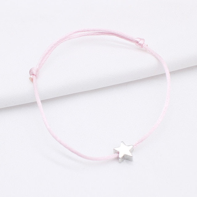2019 new Lucky Heart star Bracelet For Women Children Red color Rope String Adjustable Handmade Bracelet Jewelry simple Bracelet