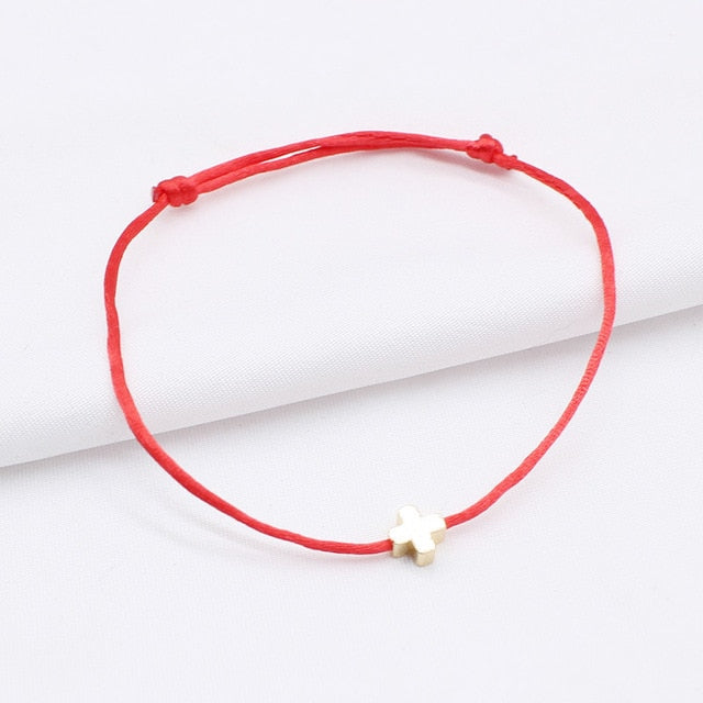 2019 new Lucky Heart star Bracelet For Women Children Red color Rope String Adjustable Handmade Bracelet Jewelry simple Bracelet