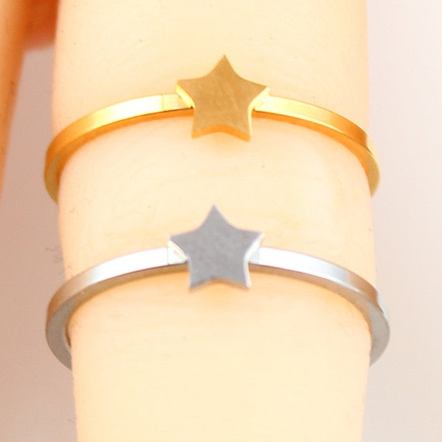 heart letter ring stainless steel jewelry ringen for accessories silver gold finger ring set  jewellery female
