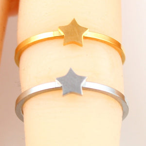 heart letter ring stainless steel jewelry ringen for accessories silver gold finger ring set  jewellery female