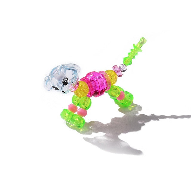 Wholesale Cross border hot toys, deformed animals Bracelet super sprouting surprise twist magic pet DIY children Bracelet bangle