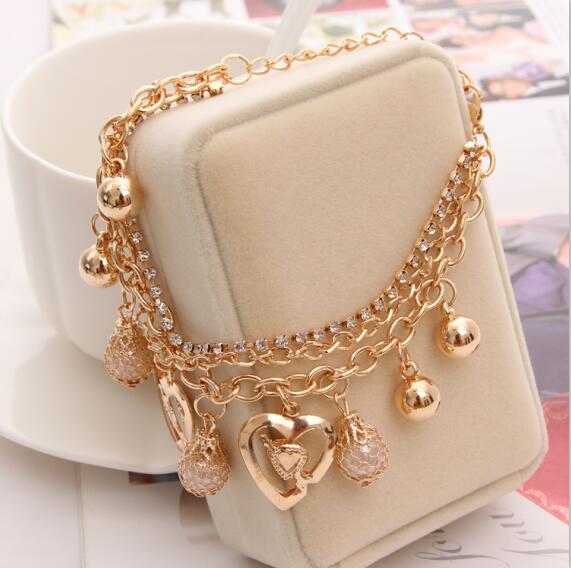 MINHIN Sweety Butterfly Decoration Charming Bracelet For Girl New Design Multi Layers Chain Bracelet Perfect Banquet Accessory