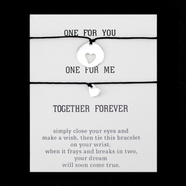 A Set-Pinky Promise Compass Bracelets Best Friends Mother Daughters Women Jewelry Christmas Gift Drop Shipping