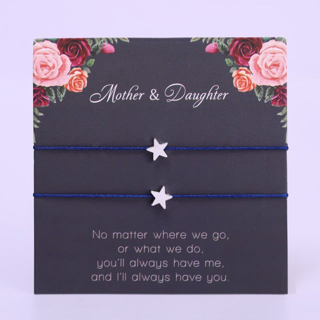 A Set-Pinky Promise Compass Bracelets Best Friends Mother Daughters Women Jewelry Christmas Gift Drop Shipping