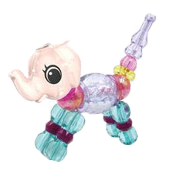 1pcs Creative Funny DIY Animal Charm Bracelets Magic Tricks Super Sprouting Surprise Girl Magic Pet Bracelet Child Gift