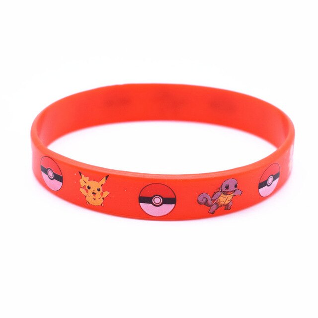 Wholesale Fashion 4 colors Wristband ID Bracelet Children Pokemon Go Team Mystic Instinct Rubber Silicone Bracelets & Bangles