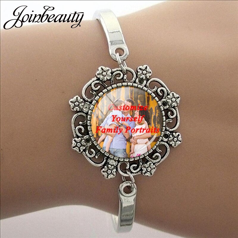 JOINBEAUTY Customize Yourself Family Portrait Photo Lace Bracelet Souvenir Gift For Mother Daughter Family Member Jewelry NA01