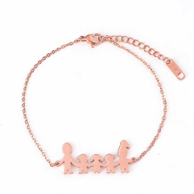 Name Custom Bracelet Father Mother Girl Boy Family Charm Women Jewelry Personalized Engraved Love Letter Customized Gift