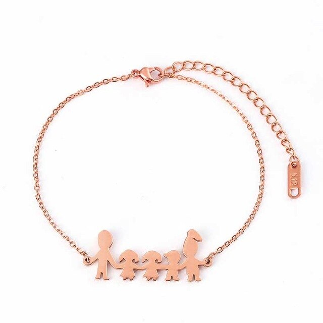 Name Custom Bracelet Father Mother Girl Boy Family Charm Women Jewelry Personalized Engraved Love Letter Customized Gift