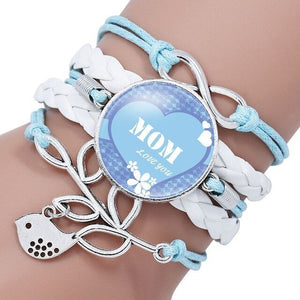 Fashion Letter MOM Time Gem Glass Bracelet  Eternal Love for A MOTHER  Mother's Day Gift  Wholesale Dropshipping