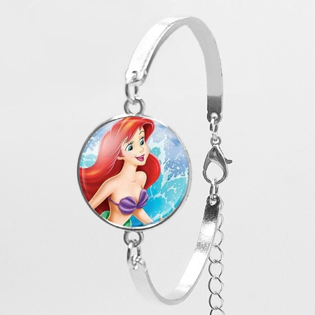 2018 New Karaoke Princess Anna Snow Queen Fashion Women Bracelet Cartoon Girl Bracelet To Map Private Custom