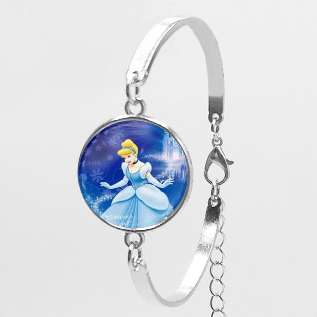 2018 New Karaoke Princess Anna Snow Queen Fashion Women Bracelet Cartoon Girl Bracelet To Map Private Custom