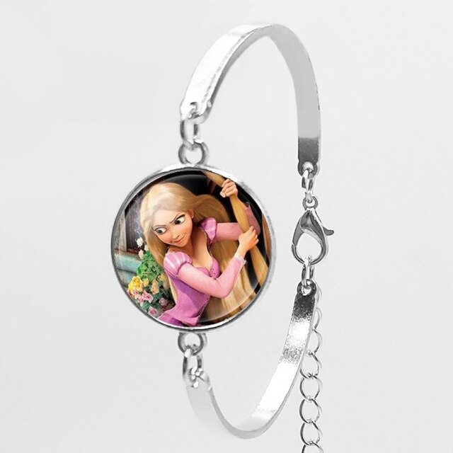 2018 New Karaoke Princess Anna Snow Queen Fashion Women Bracelet Cartoon Girl Bracelet To Map Private Custom