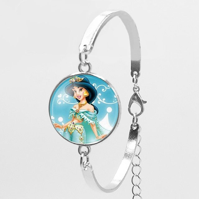 2018 New Karaoke Princess Anna Snow Queen Fashion Women Bracelet Cartoon Girl Bracelet To Map Private Custom