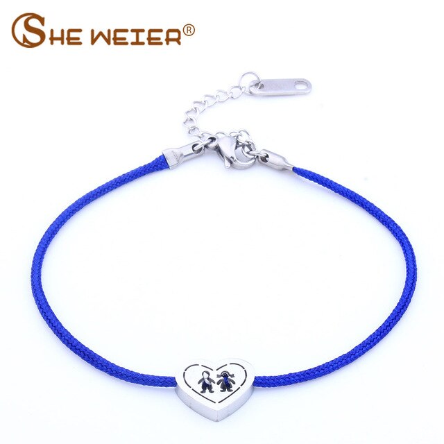 2019 Red Bracelet For Women Children Bracelet couple String Adjustable female heart hand chain friendship femme Bracelet