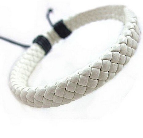 Unisex Leather Bracelet Bangle Cuff Rope Adjustable Good Gifts for Friends Parents Children
