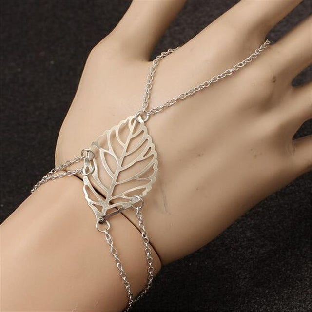 Ahmed Jewelry Leaf Charm Bracelet For Woman 2017 New Mothers gift friendship bracelets & bangles Femme bijoux