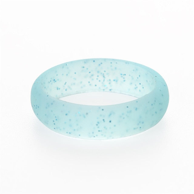 Trendy Popular 5 6 7 8 9 Size Environmental silicone Female Ring For Women Girls Office Lady Finger Jewelry