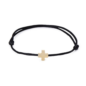 VEKNO Simple Cross Red String Bracelet Adjustable Braiding Lucky Macrame Rope Bracelets For Women Men Children Handmade Jewelry