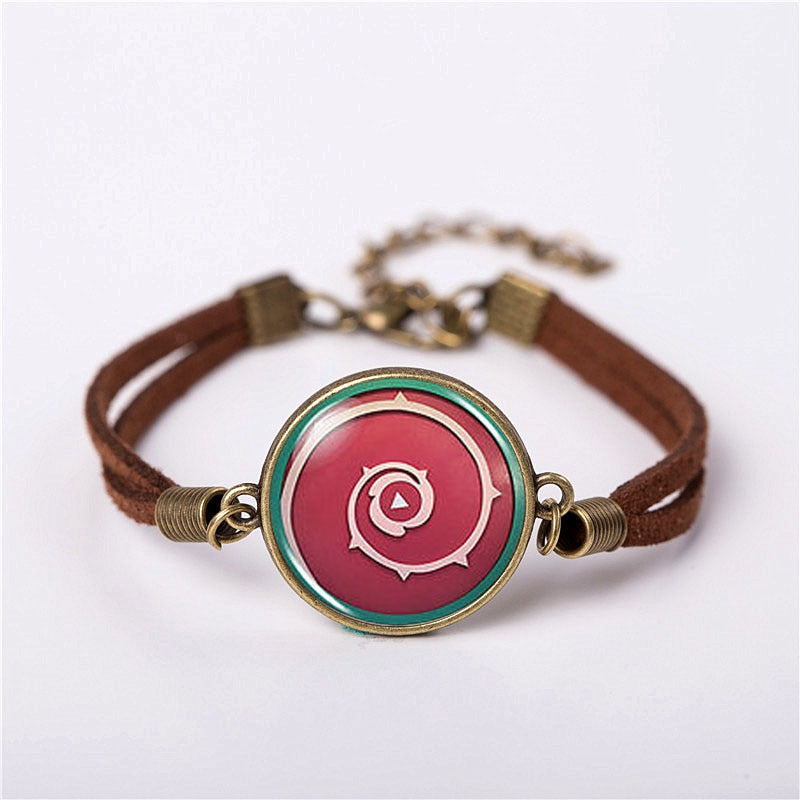 2017 US Animax Steven Universe Shield Bracelet Jewelry Fashion Cute Cartoon Vintage Leather Bracelet Bangles Gift For Children
