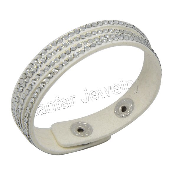 Chanfar 17CM 4 Layers Single Velvet Kids Bracelet with Resin Stone Paved For Children Jewelry