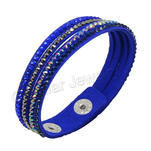 Chanfar 17CM 4 Layers Single Velvet Kids Bracelet with Resin Stone Paved For Children Jewelry