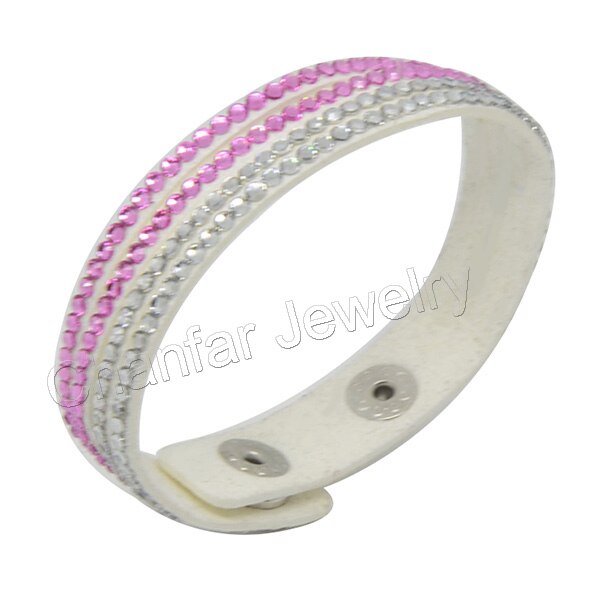 Chanfar 17CM 4 Layers Single Velvet Kids Bracelet with Resin Stone Paved For Children Jewelry