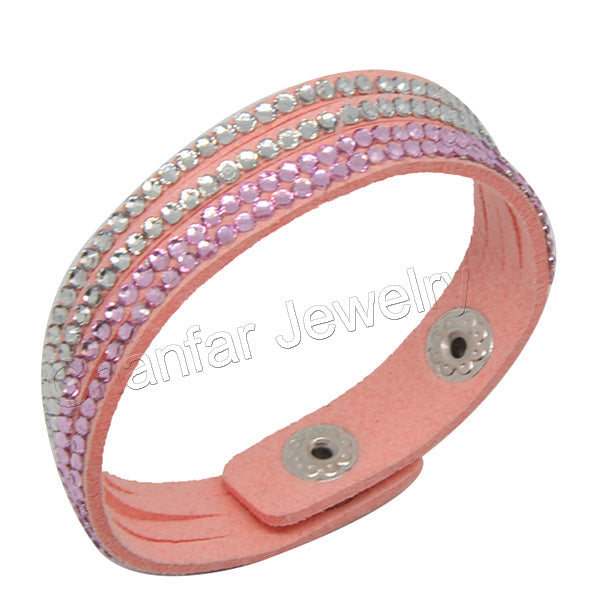 Chanfar 17CM 4 Layers Single Velvet Kids Bracelet with Resin Stone Paved For Children Jewelry