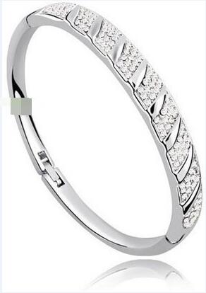 AAAA+ Rhinestone Circle Cuff Bracelet Bangl crystal fashion jewelry charms girls accessories promotion Free shipping top quality